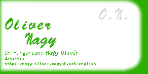 oliver nagy business card