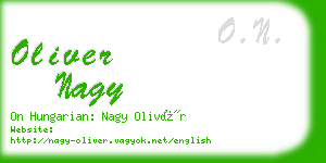 oliver nagy business card